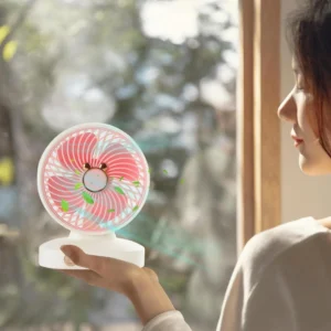 USB Desk Fan | USB Charging Desk Fans Small Quiet with Base - Silent Table Fans
