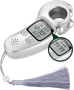 Digital Tasbih Counter - Portable Electronic Prayer Beads with LED Display