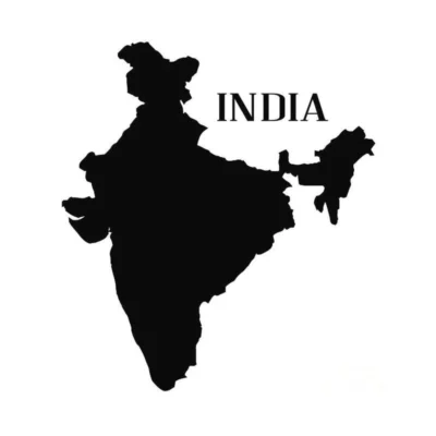 India Map Acrylic Wall Art – Modern Patriotic Wall Decor for Home, Office & Study Room (Black/Gold, 60x65 cm)