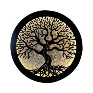Black Tree of Life Wall Art Plaque – Exquisite Decorative Ornament for Home & Office
